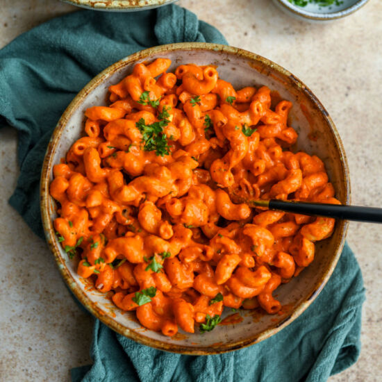 Roasted Red Pepper Harissa Pasta