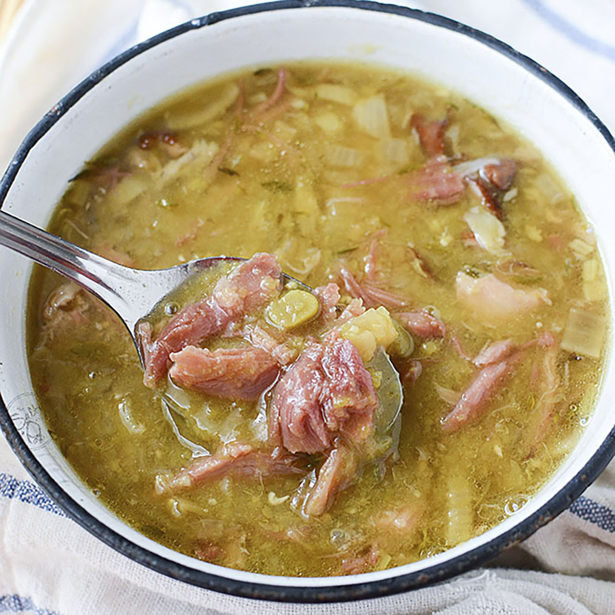 Slow Cooker Smoked Pork Hock Soup