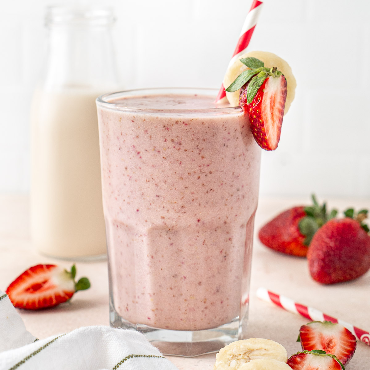 Strawberry Banana Protein Smoothie