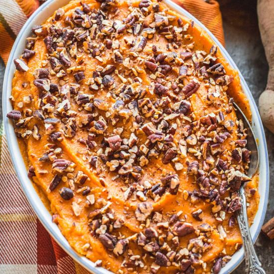 Mashed Sweet Potatoes with Orange