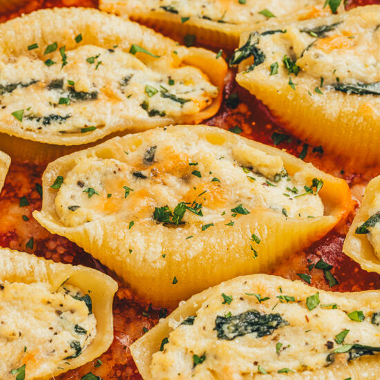 Tofu Ricotta Stuffed Shells
