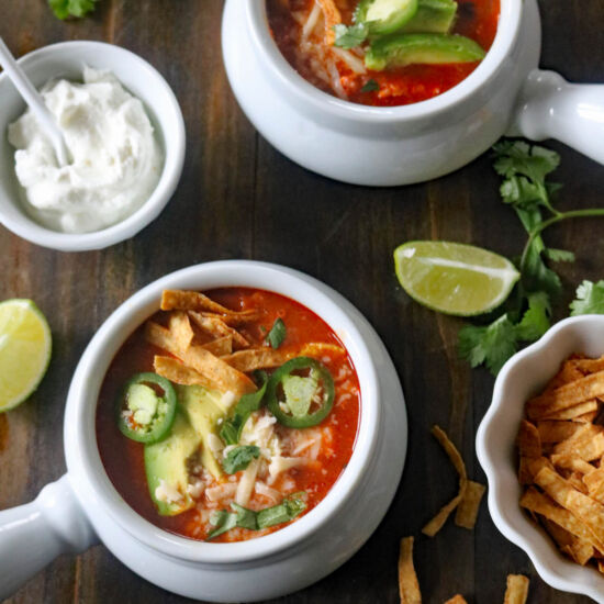 Turkey and Quinoa Enchilada Soup
