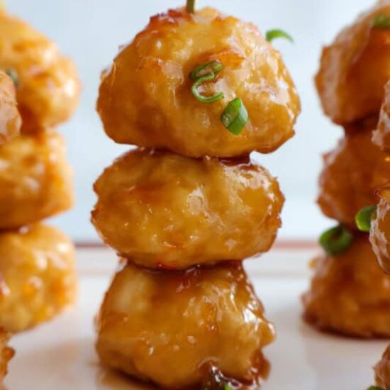 Orange Chicken Meatballs
