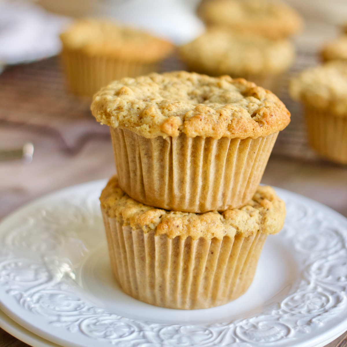 Vegan Oatmeal & Brown Sugar Muffins