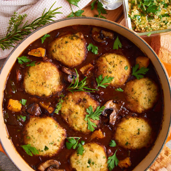 Vegetable Stew with Dumplings