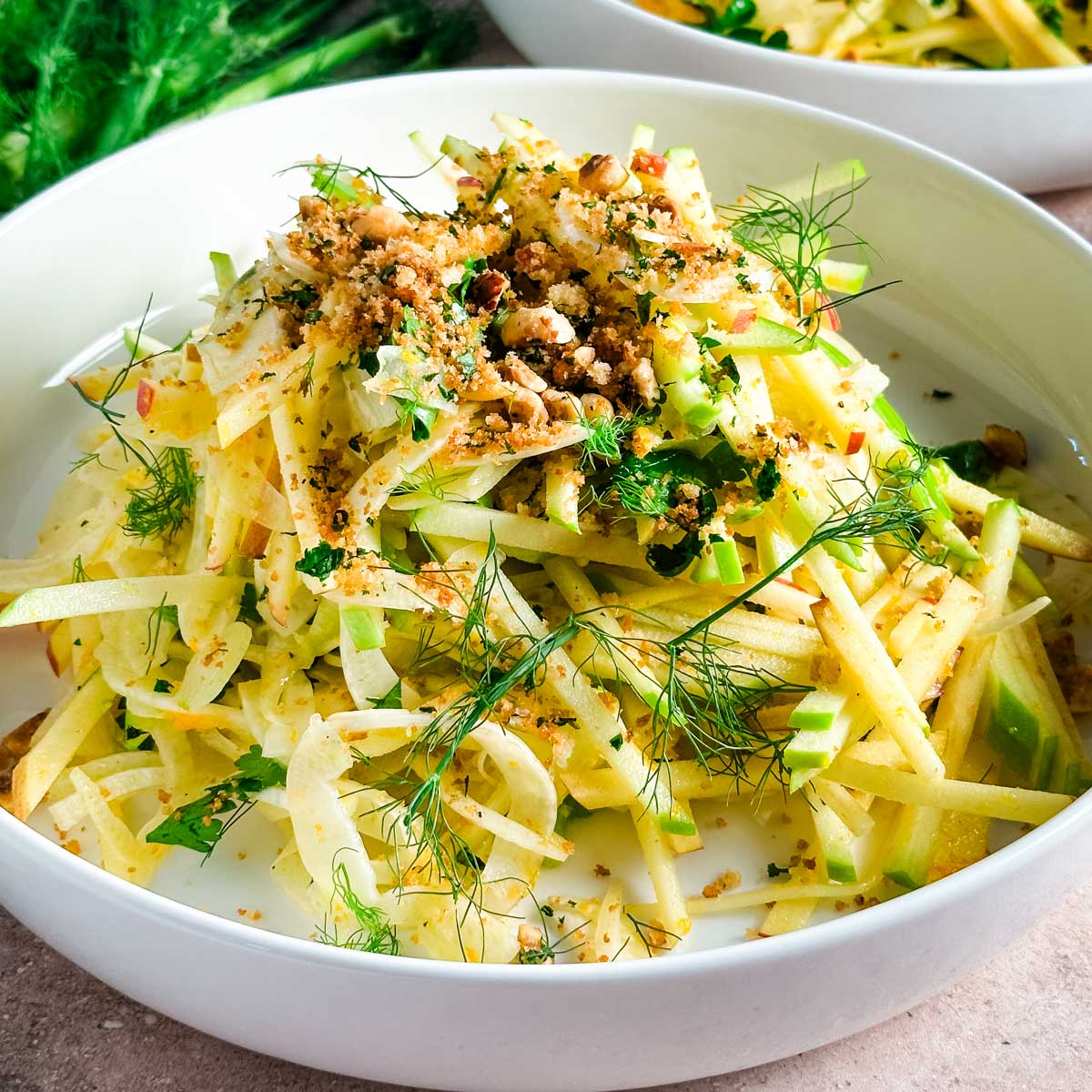 Apple Fennel Slaw (No Mayo)