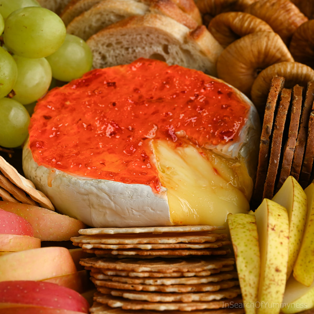 Baked Brie with Red Pepper Jelly