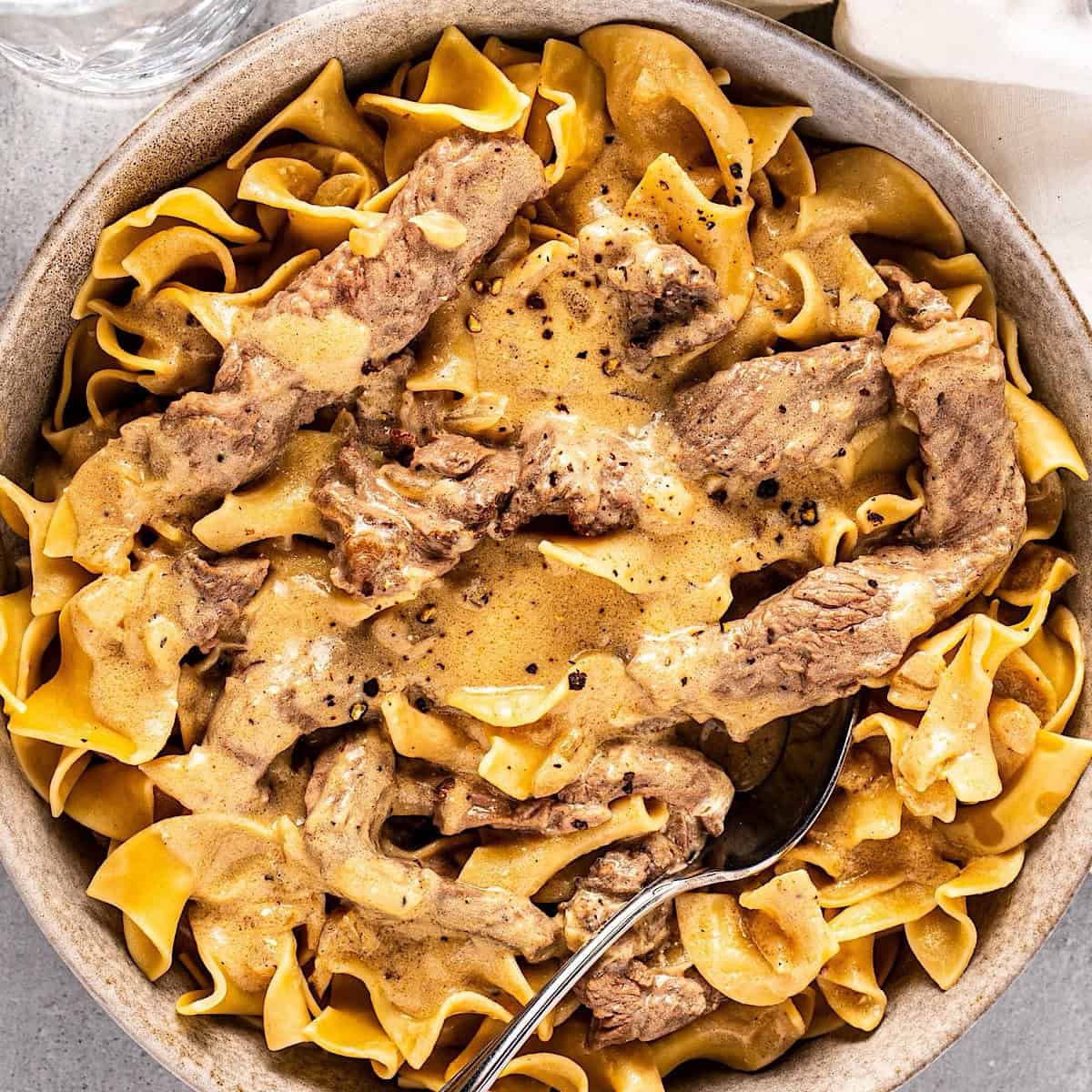 Beef Stroganoff without Mushrooms