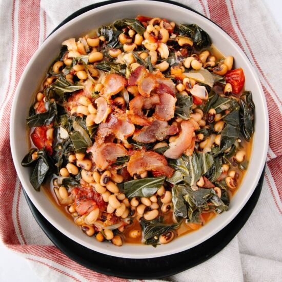 Black Eyed Peas and Collard Greens