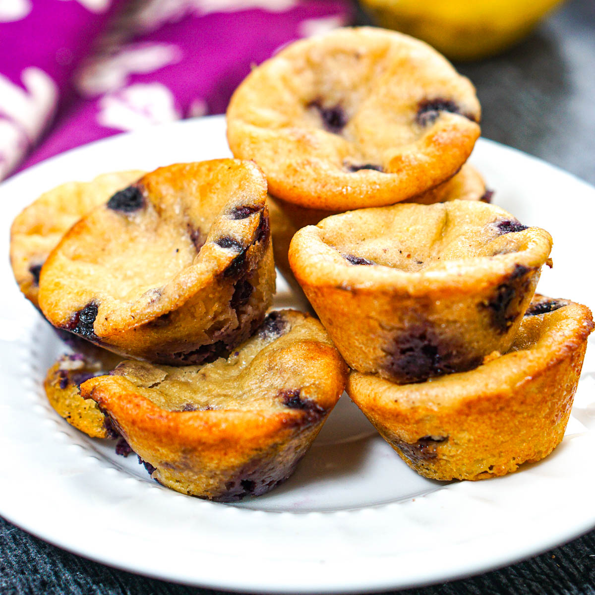 Cottage Cheese Blueberry Muffins