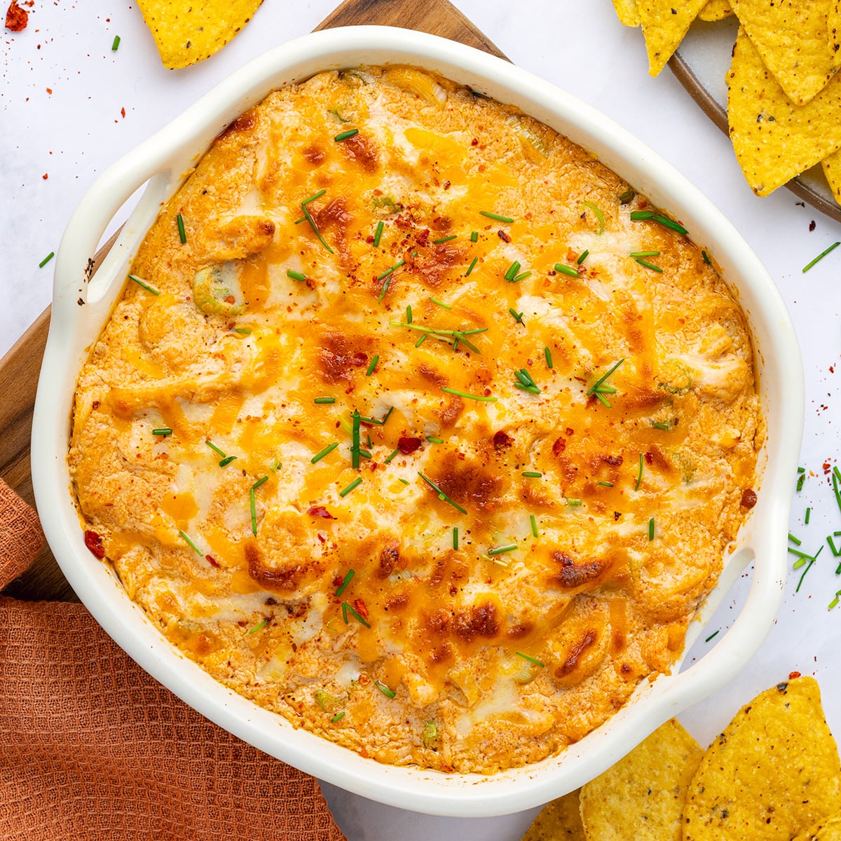 Buffalo Chicken Dip Cottage Cheese