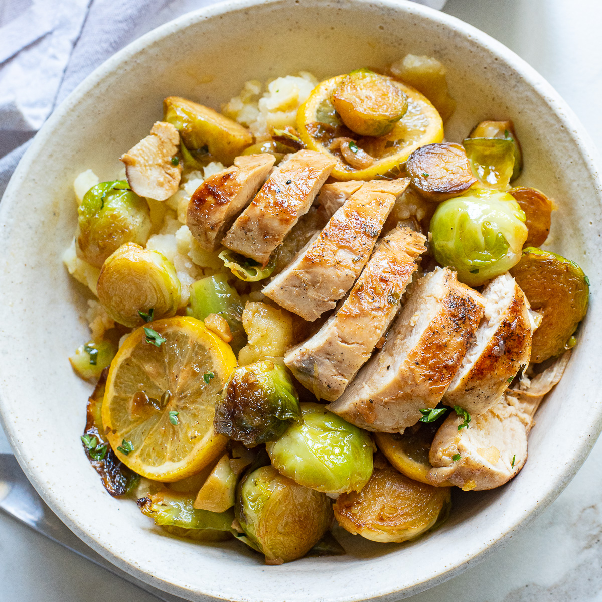 Chicken & Brussels Sprouts Skillet