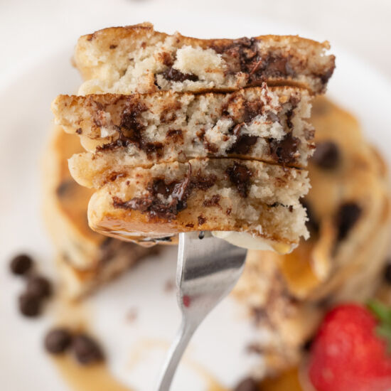 Chocolate Chip Pancakes for One