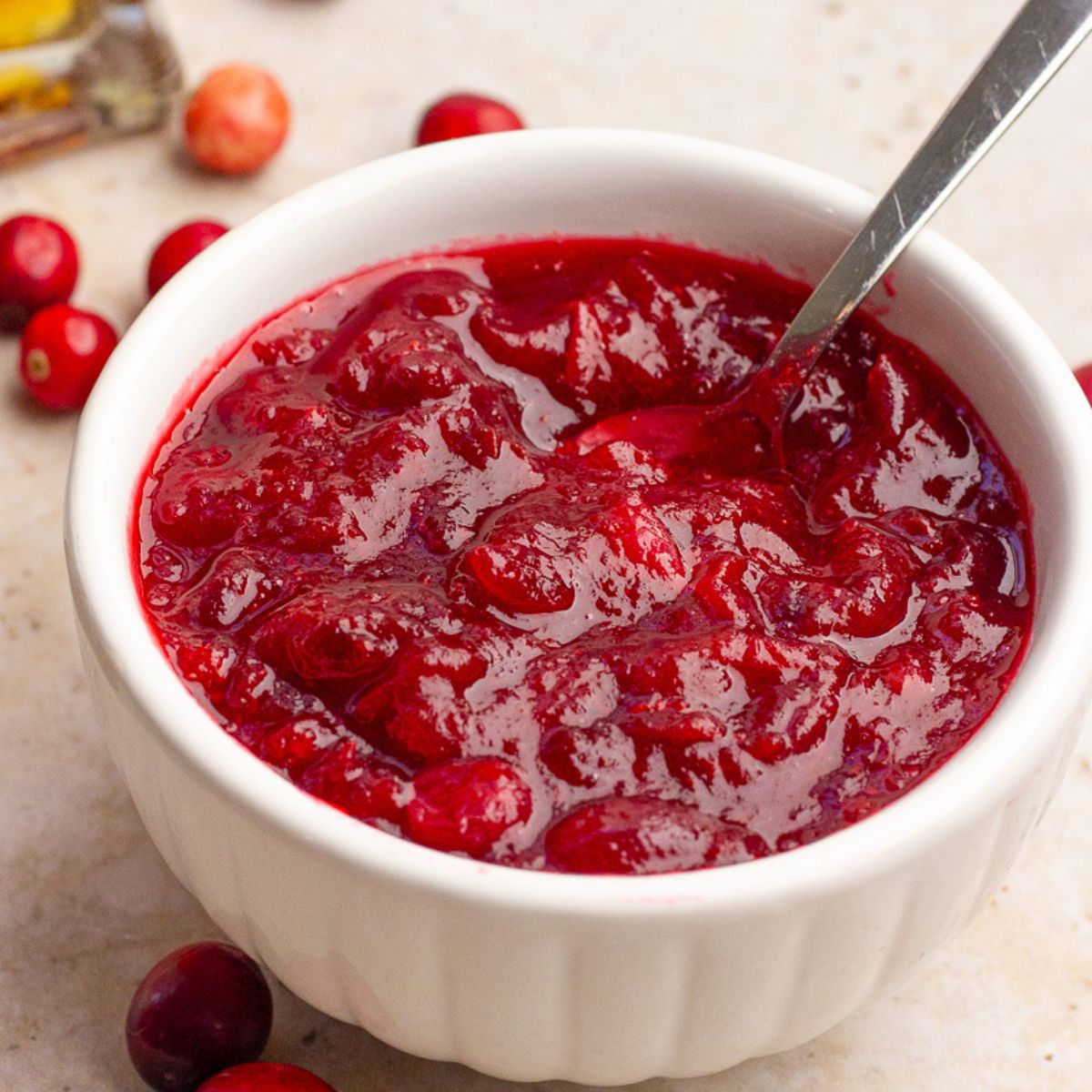 Cranberry Sauce with Bourbon