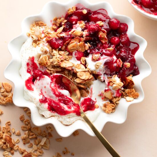 Cranberry Yogurt Bowl