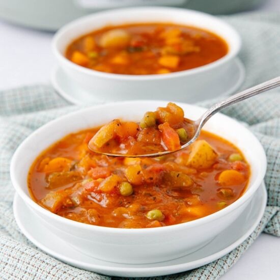 Homemade Vegetable Crock Pot Soup