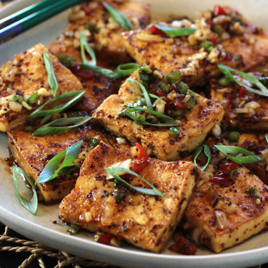 Korean Spicy Braised Tofu