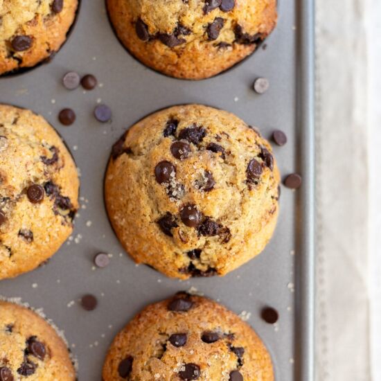Bakery-Style Chocolate Chip Muffins
