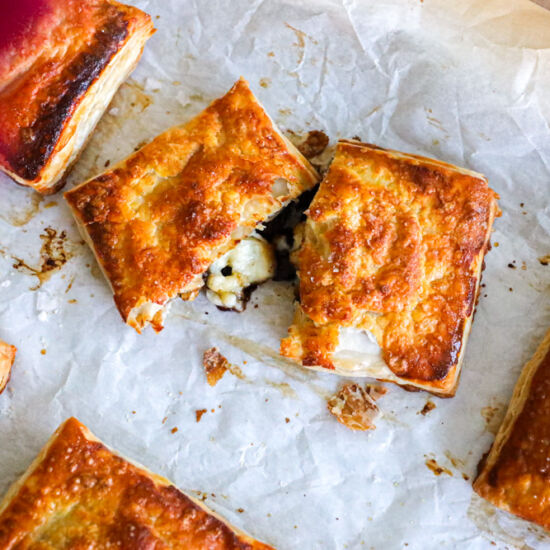 Fig Butter Baked Brie Puff Pastry