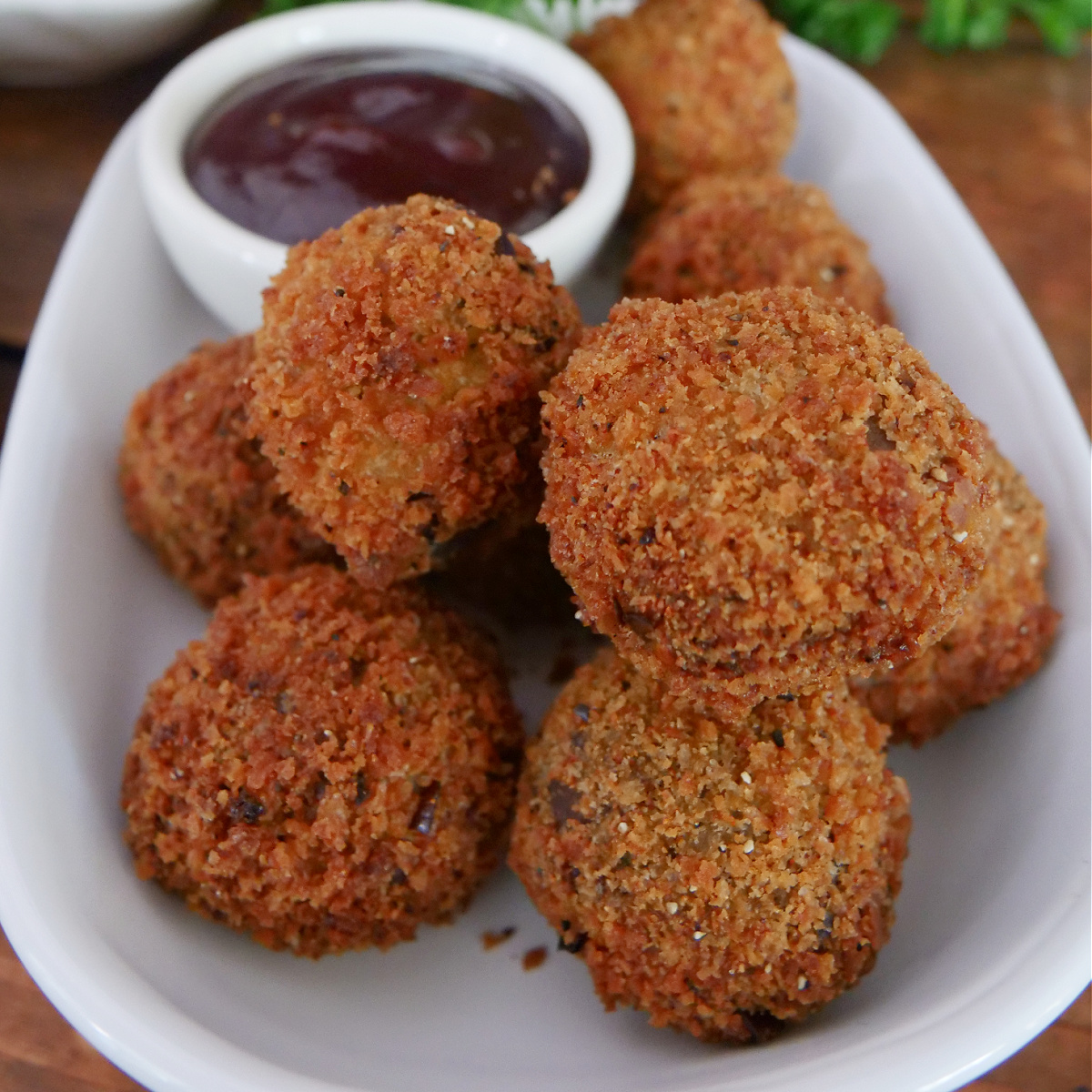 Fried Meatloaf Bites