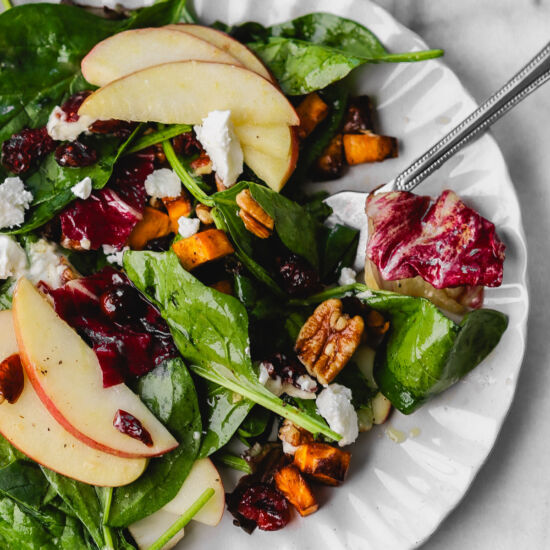 Harvest Salad with a Maple Dressing
