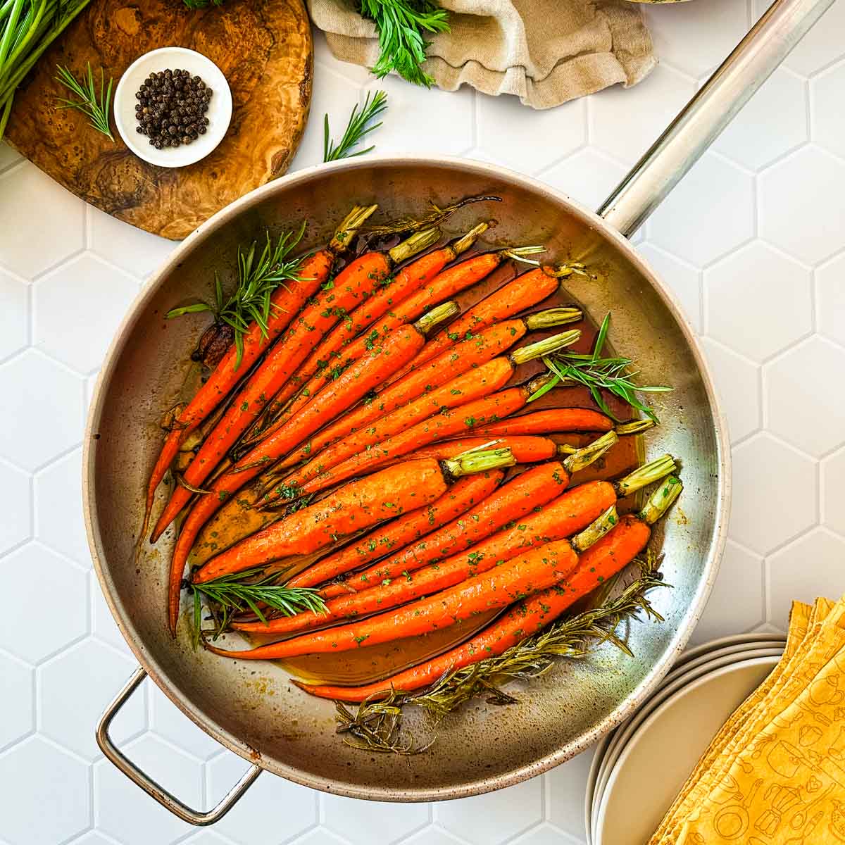 Hot Honey Roasted Whole Carrots