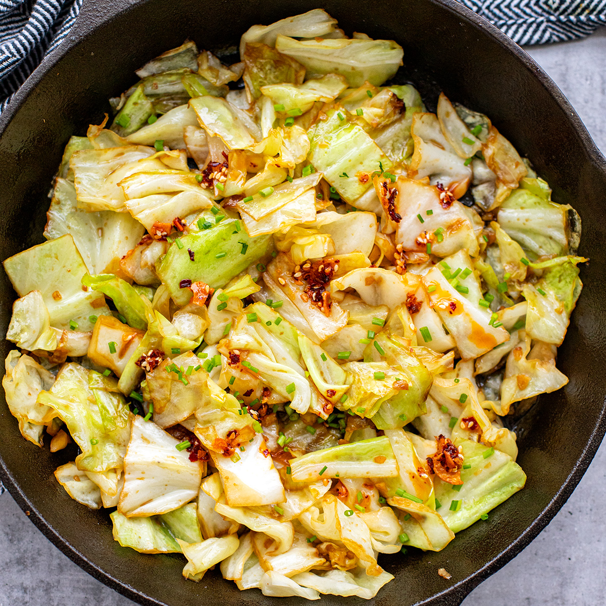 Japanese Cabbage with Soy & Mirin