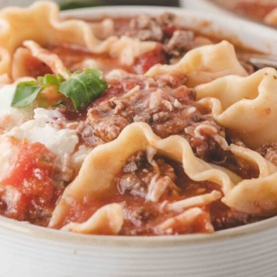 One-Pot Lasagna Soup