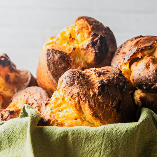 Brown Butter Sage Parm Popovers