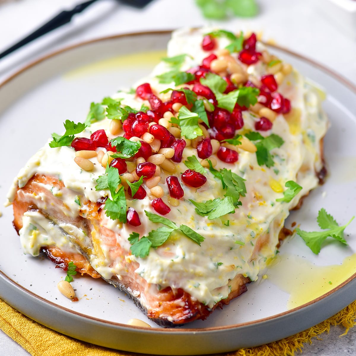 Festive Whole Baked Salmon Fillet