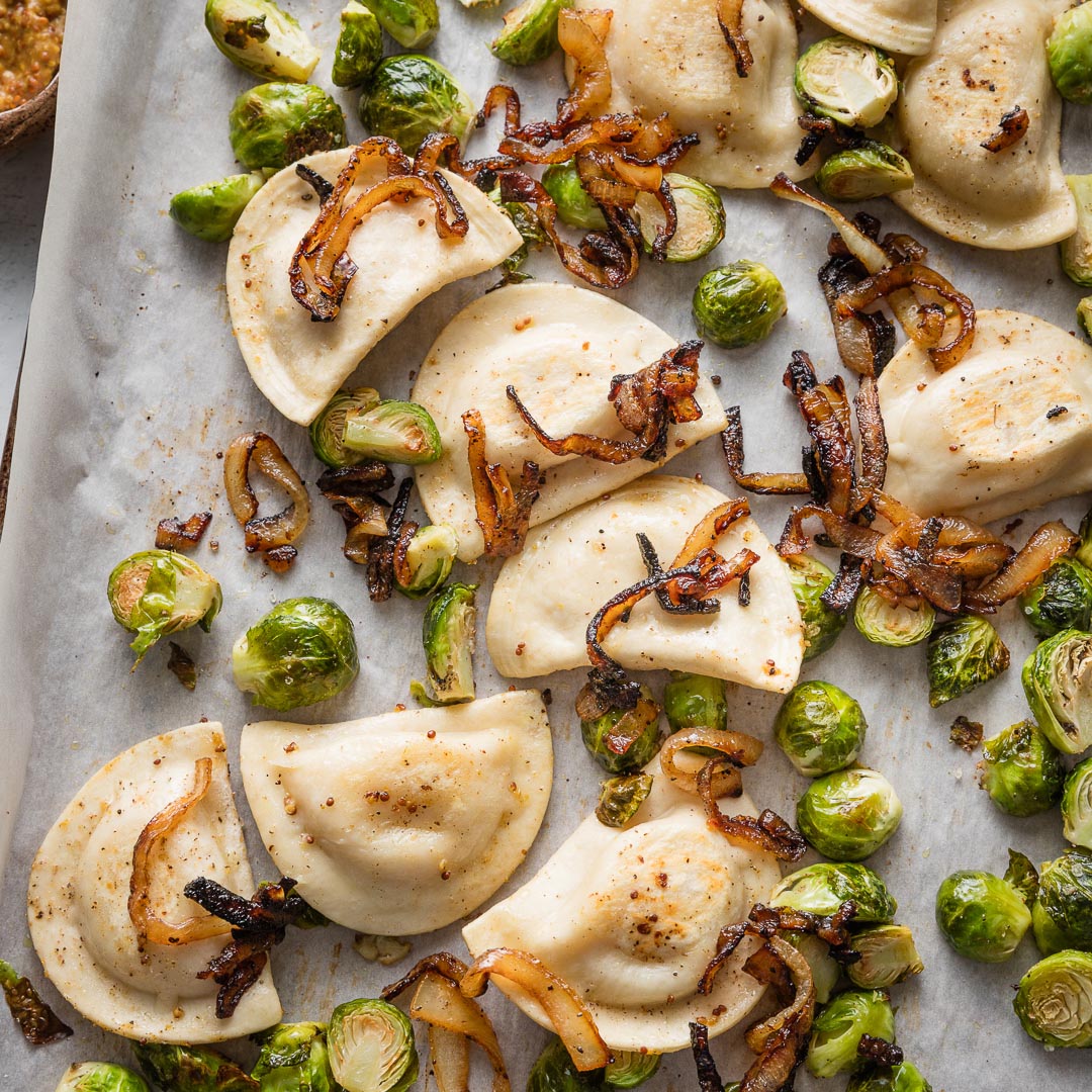 Sheet Pan Pierogies