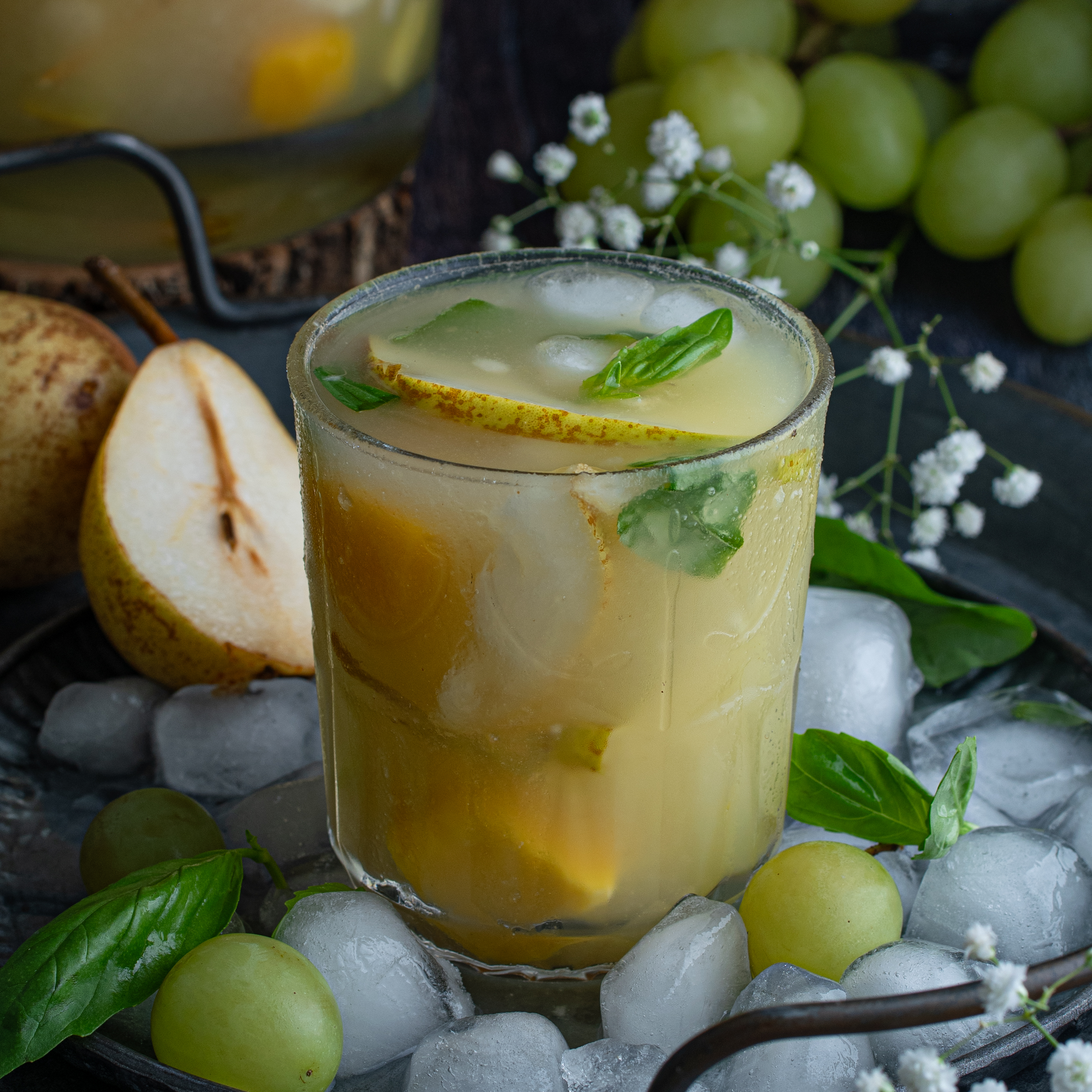 Pear White Sangria Mocktail