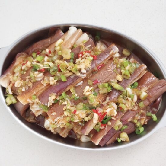 Steamed Eggplant with Garlic