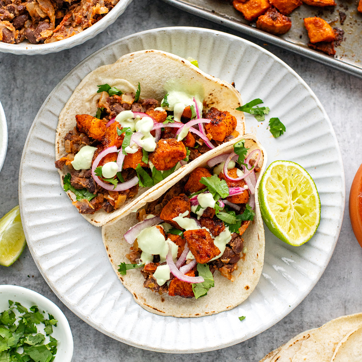 Sweet Potato And Black Bean Tacos
