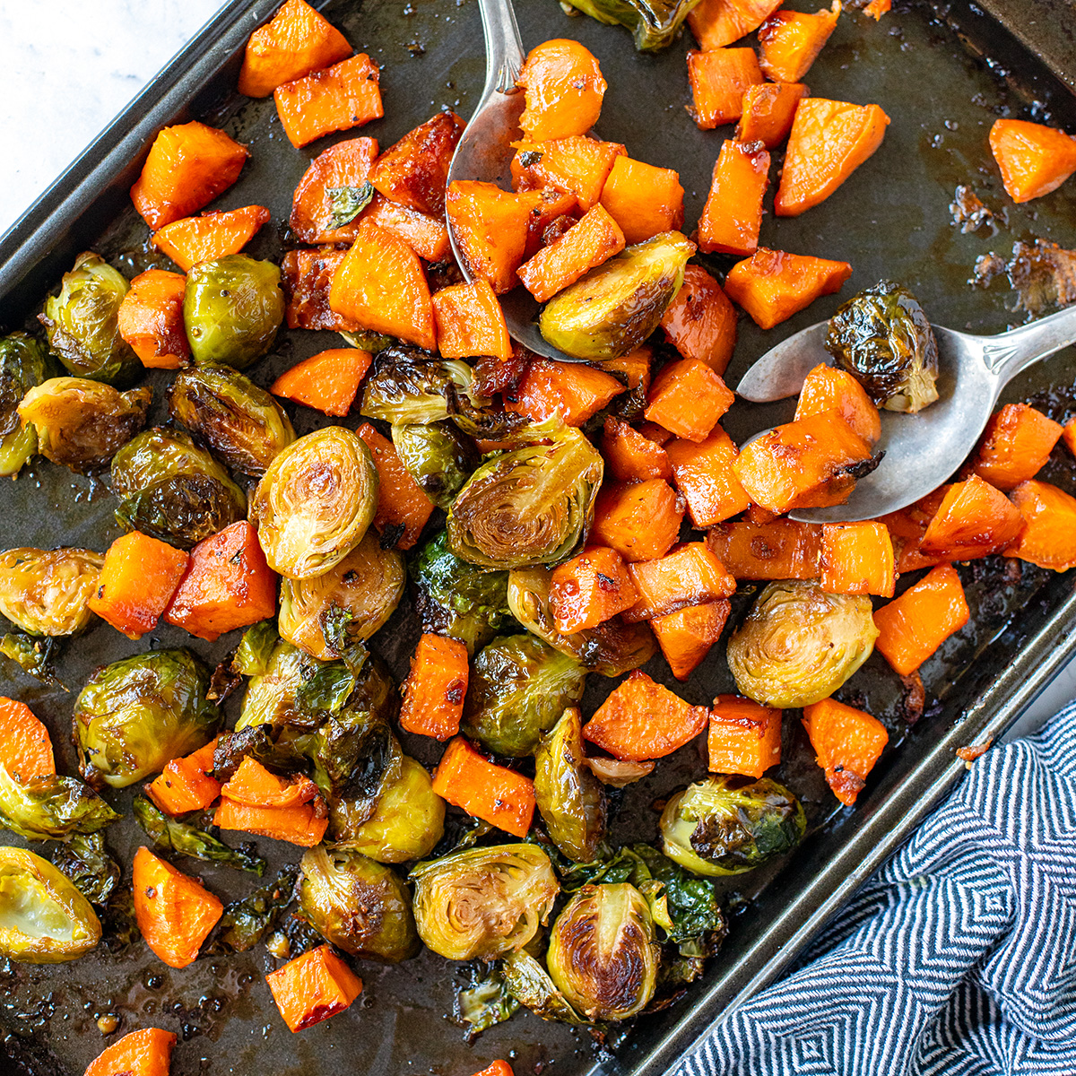 Sweet Potatoes & Brussels Sprouts