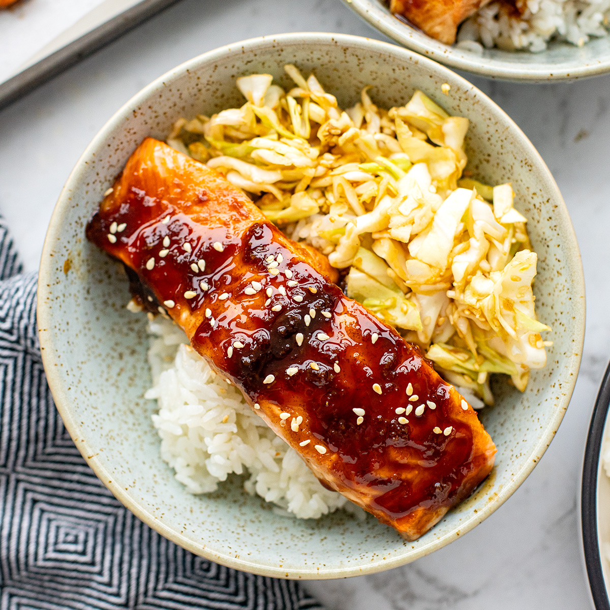 Teriyaki Salmon Bowls