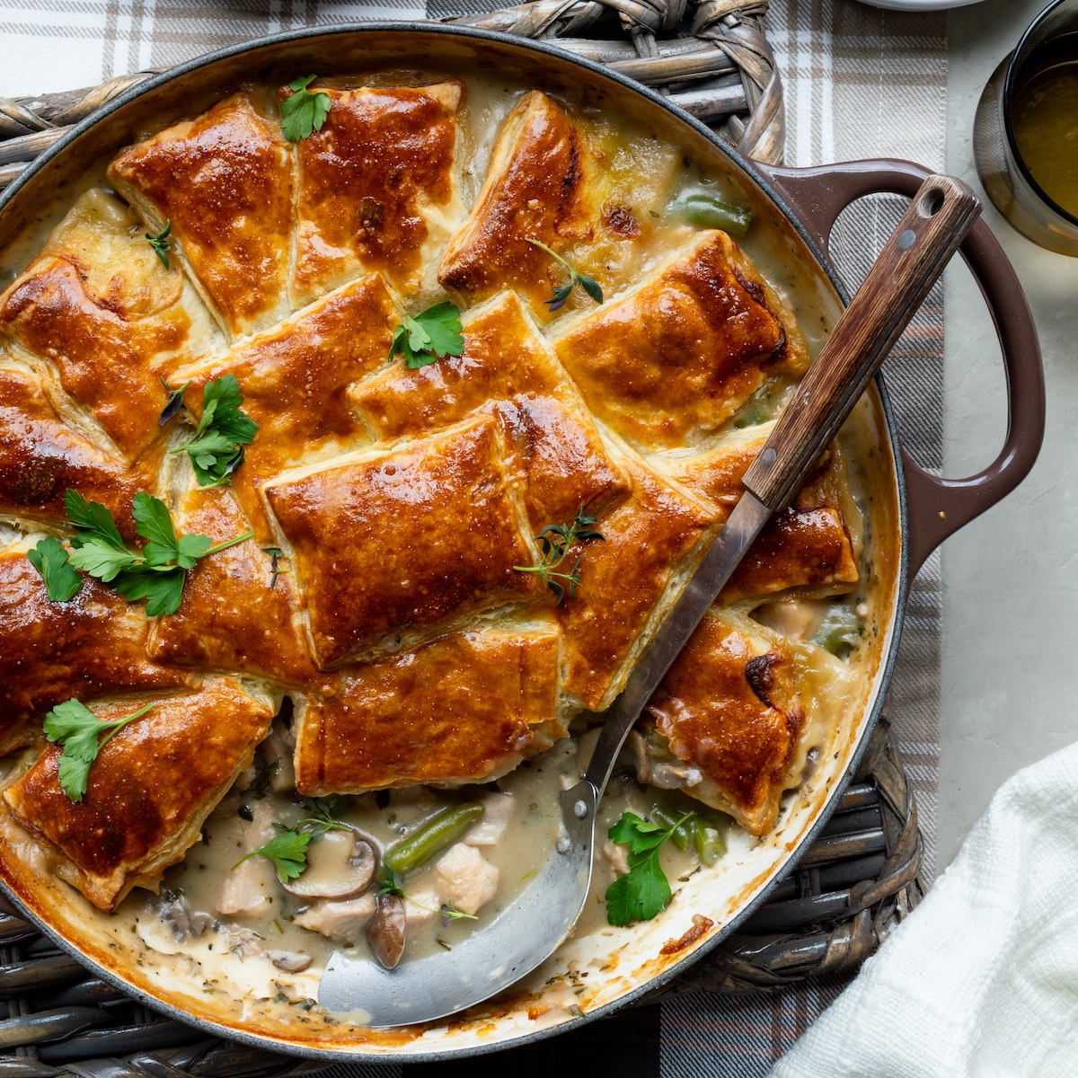Puff Pastry Turkey Pot Pie