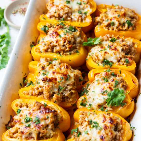 Ground Turkey Stuffed Peppers