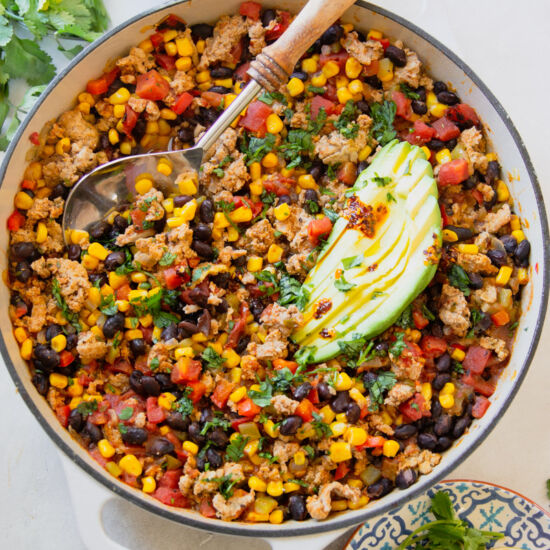 Hearty Ground Turkey Taco Skillet