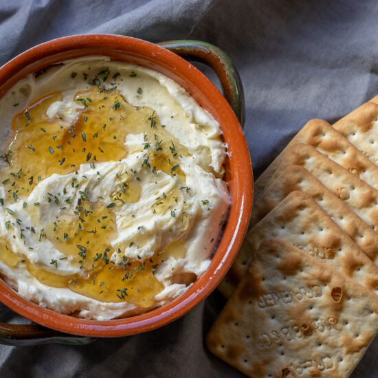 Whipped Brie Cheese with Honey