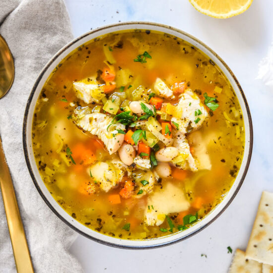 White Bean Lemon Chicken Soup