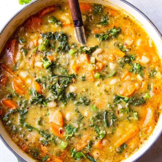 Hearty White Bean Soup with Kale