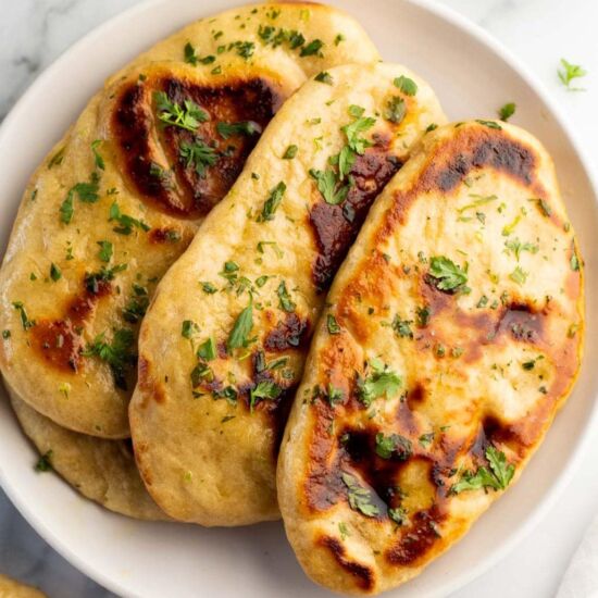 Easy Garlic Naan Bread