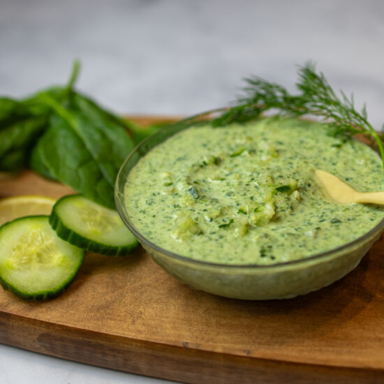 Green Spinach Tzatziki Sauce