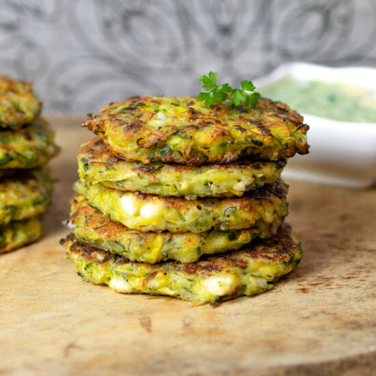 5 Herb Greek Zucchini Fritters