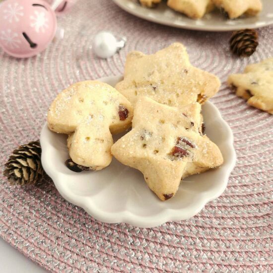 Cranberry Pecan Scottish Shortbread