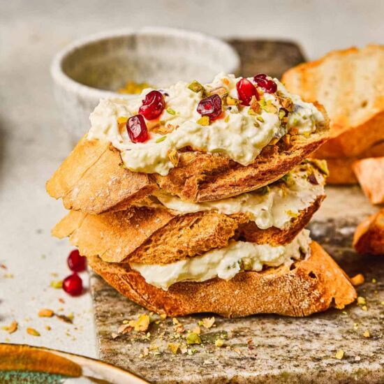 Pomegranate Pistachio Whipped Feta