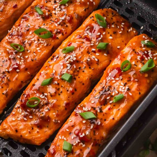 Air Fryer Sweet Chili Salmon