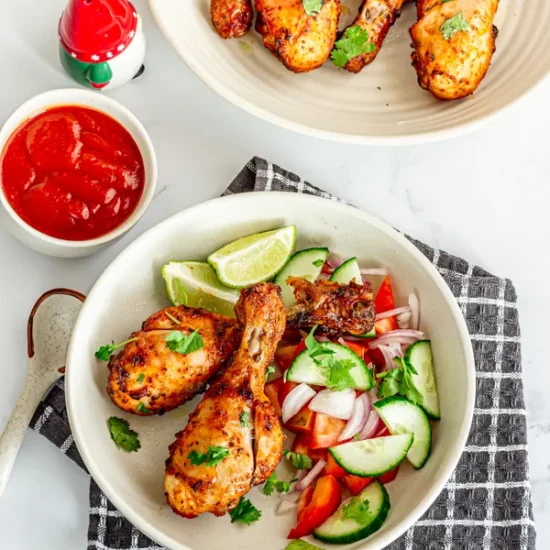 Grilled Dry Rub Chicken Legs