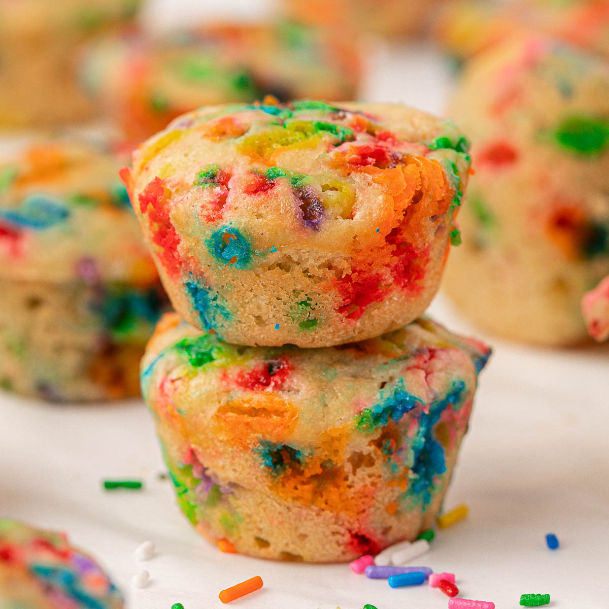 Birthday Cake Mini Muffins